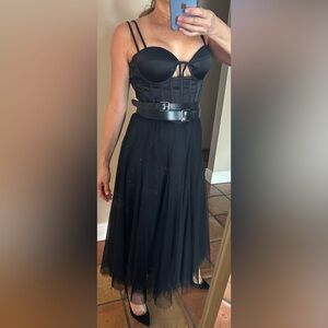 Aqua Bustier and Tulle skirt Set.